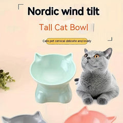 Cat Shaped Pet Bowl for Happy Pets