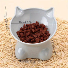 Cat Shaped Pet Bowl for Happy Pets