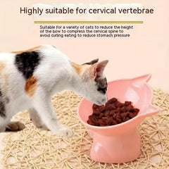 Cat Shaped Pet Bowl for Happy Pets