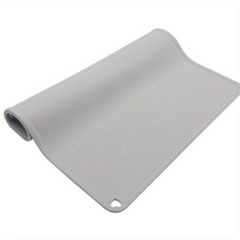 Waterproof Cat Feeding Mat Raised Edge No Spill Non slip Pet Bowl Mat