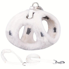 Winter Warm Dog Harness With Leash Set