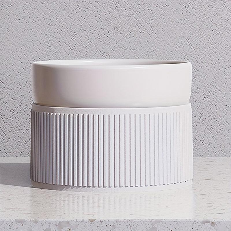 Ceramic Pet Feeding Bowl for Cats & Dogs - Anti Fall Water & Food
