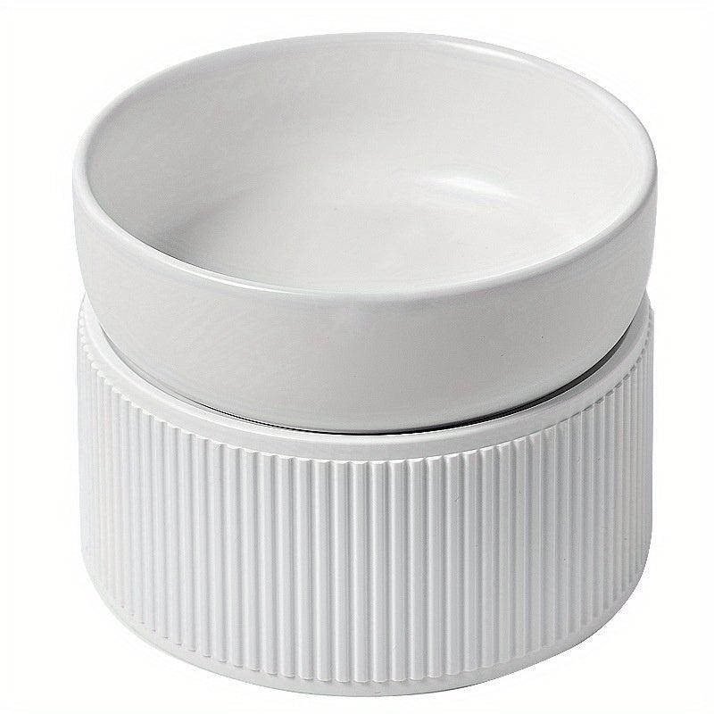 Ceramic Pet Feeding Bowl for Cats & Dogs - Anti Fall Water & Food