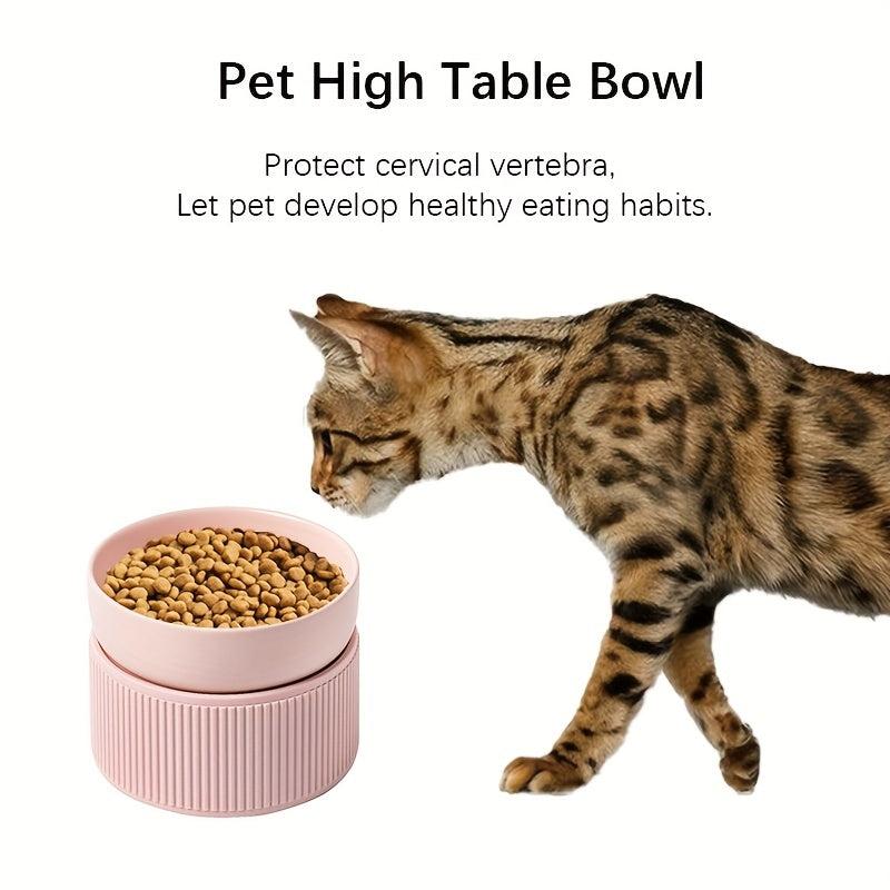 Ceramic Pet Feeding Bowl for Cats & Dogs - Anti Fall Water & Food