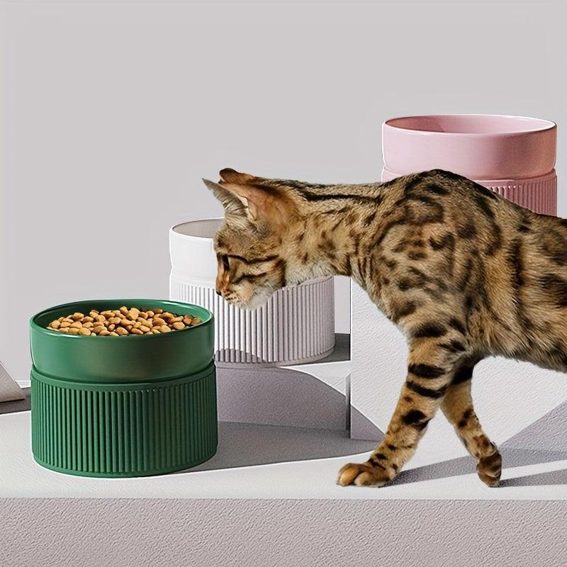 Ceramic Pet Feeding Bowl for Cats & Dogs - Anti Fall Water & Food