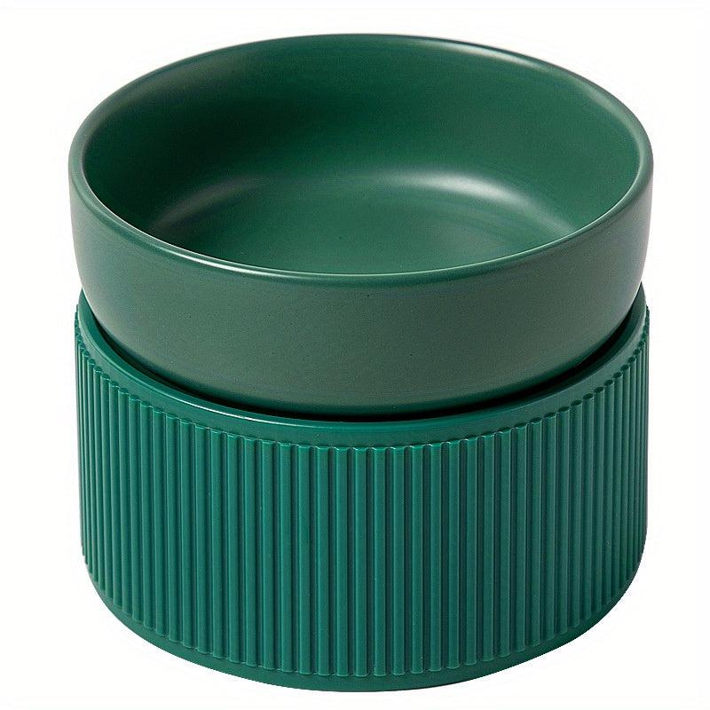 Ceramic Pet Feeding Bowl for Cats & Dogs - Anti Fall Water & Food