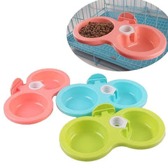 Colorful Hanging Double Bowl for Small/Medium Pets