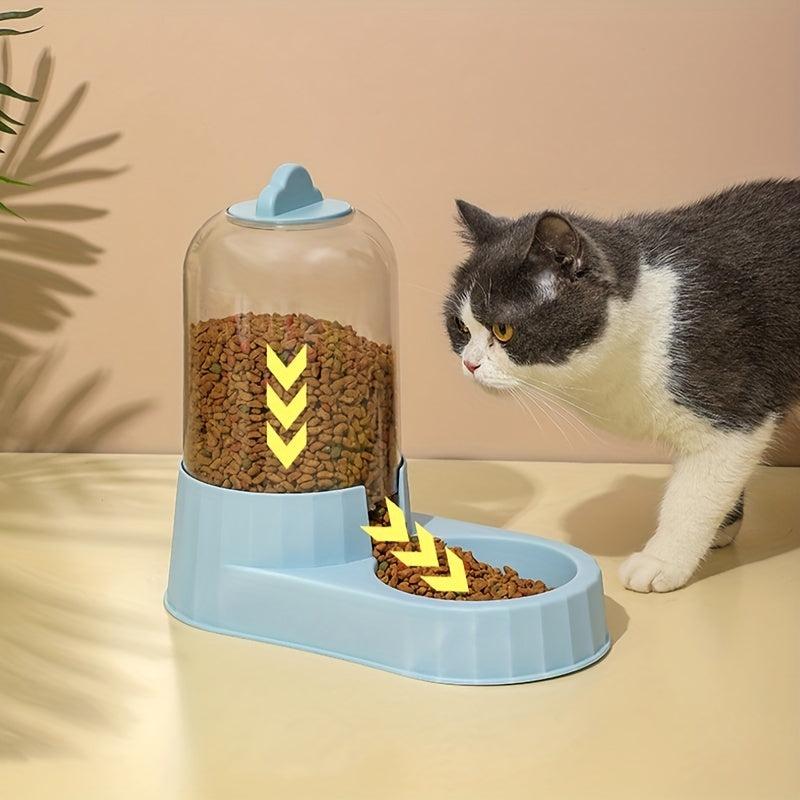 Automatic Cat Food and Water Dispenser for Easy Feeding