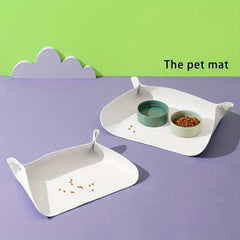 Waterproof Cat Food Mat Non-slip Dog Placemat
