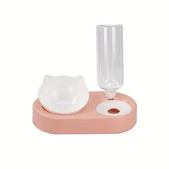 2-In-1 Cat Automatic Water Dispenser & Food Bowl