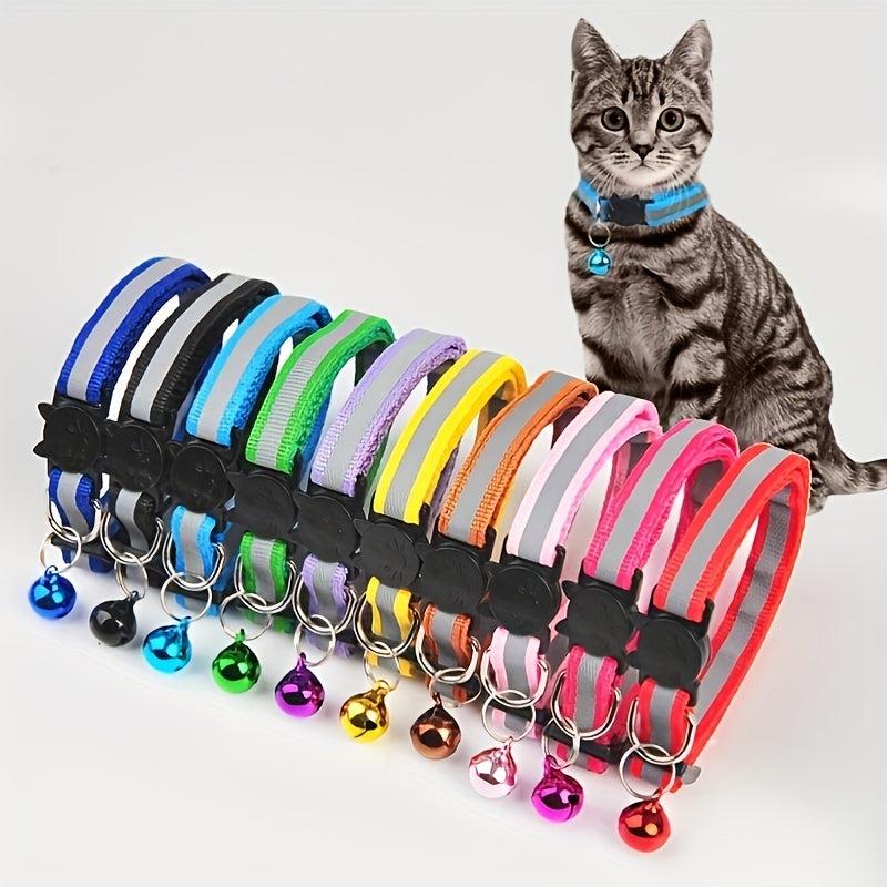 Reflective Cat Collar with Bell for Nighttime Safety