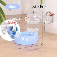 Automatic Mushroom Cat Food Feeder Water Dispenser Set