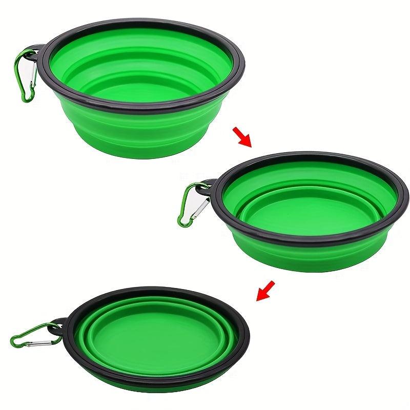 Outdoor Silicone Collapsible Dog Bowls for Traveling