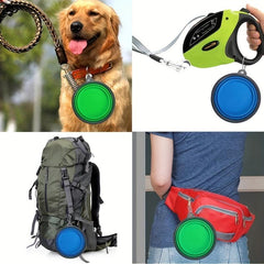 Outdoor Silicone Collapsible Dog Bowls for Traveling