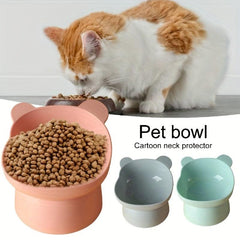 Elevated Pet Food Bowl for Healthy Neck Posture in Pets