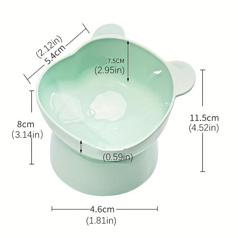 Elevated Pet Food Bowl for Healthy Neck Posture in Pets