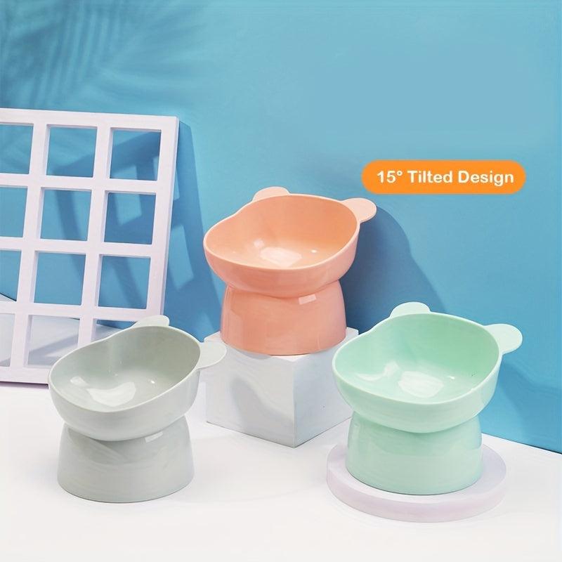 Elevated Pet Food Bowl for Healthy Neck Posture in Pets