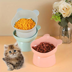 Elevated Pet Food Bowl for Healthy Neck Posture in Pets