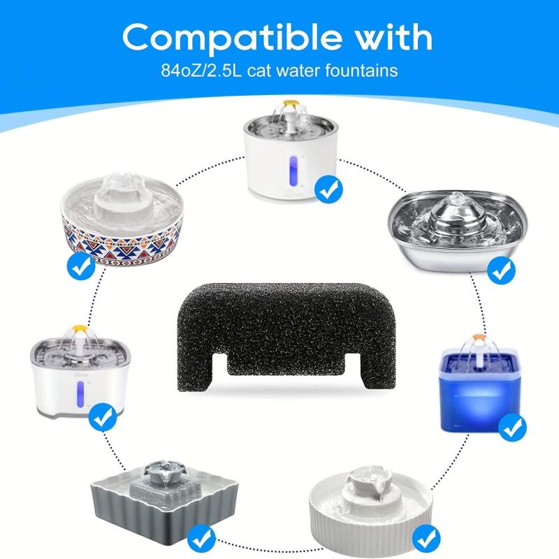 8 Pack Cat Water Fountain Filter Replacement