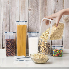 11-Pc Airtight Pet Food Storage Containers, BPA-Free, 24 Labels, 1 Marker