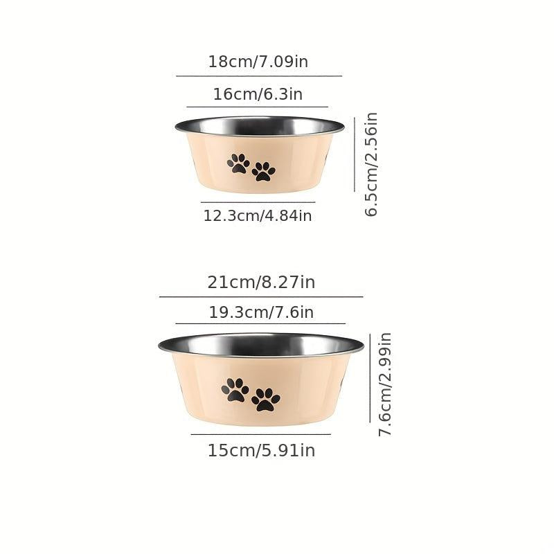 Non Slip Stainless Steel Pet Bowl for Mealtime