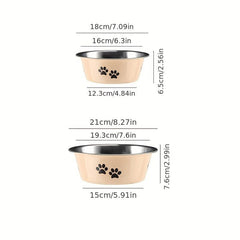 Non Slip Stainless Steel Pet Bowl for Mealtime