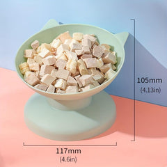Elevated Tilted Pet Bowl for Cats and Dogs