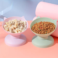 Elevated Tilted Pet Bowl for Cats and Dogs