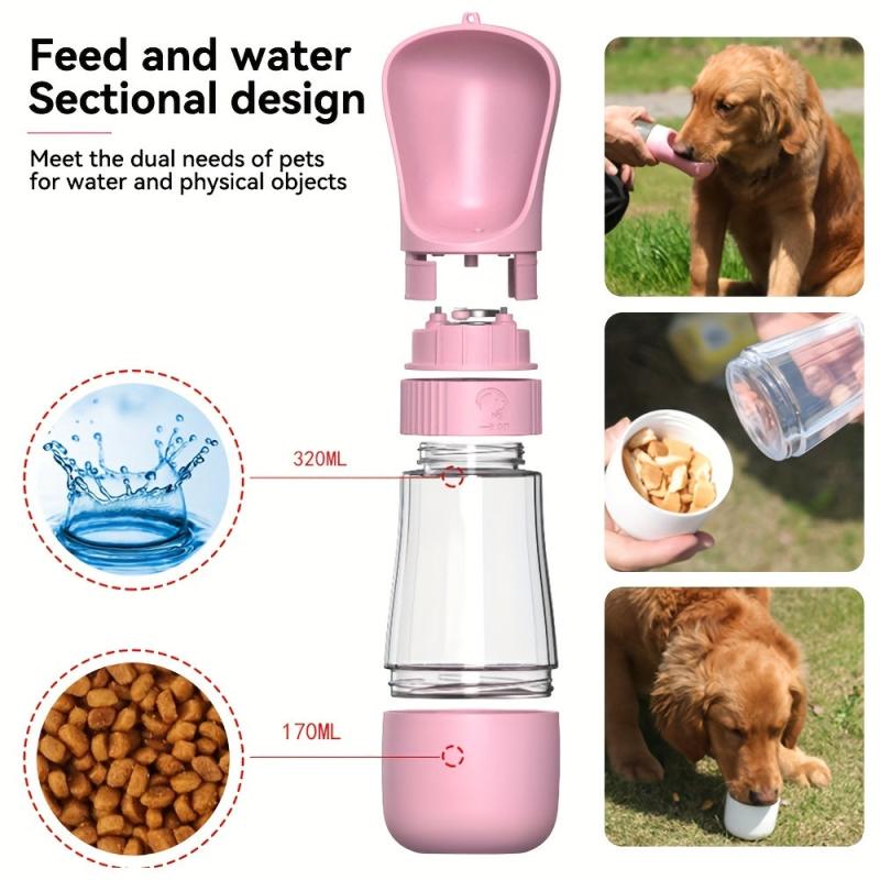 Foldable Pet Food/Water Dispenser for Outdoors