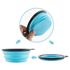 Collapsible Silicone Dog Bowl for Outdoor Walking & Hiking