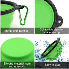 Collapsible Silicone Dog Bowl for Outdoor Walking & Hiking