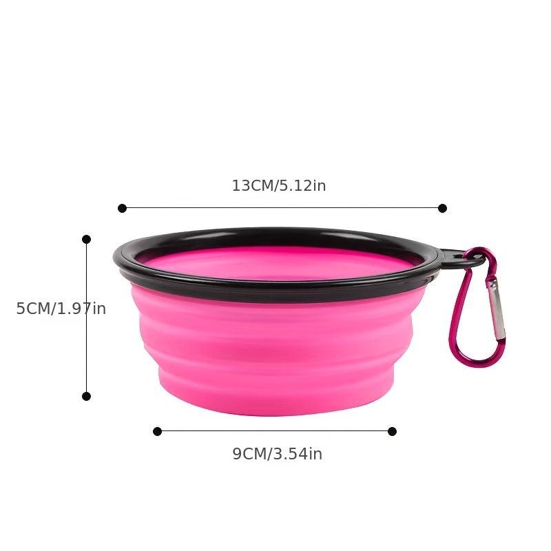 Collapsible Silicone Dog Bowl for Outdoor Walking & Hiking