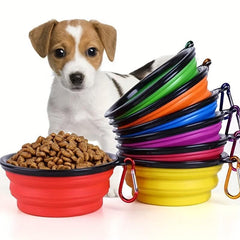 Collapsible Silicone Dog Bowl for Outdoor Walking & Hiking