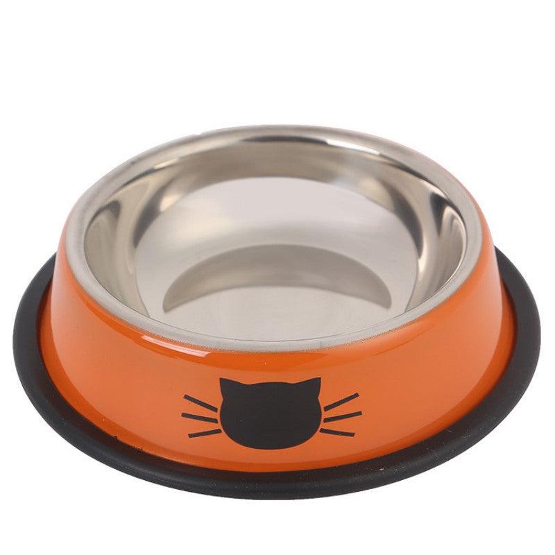 Ept Stainless Steel Round Cat Bowl with Non Skid Base