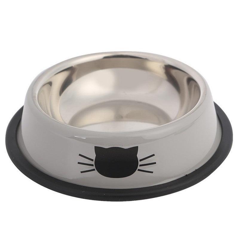 Ept Stainless Steel Round Cat Bowl with Non Skid Base