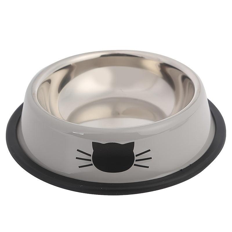 Ept Stainless Steel Round Cat Bowl with Non Skid Base