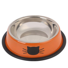 Ept Stainless Steel Round Cat Bowl with Non Skid Base