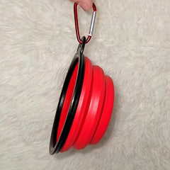 Collapsible Dog Travel Bowl Silicone Portable Dog Food Bowl Water Bowl