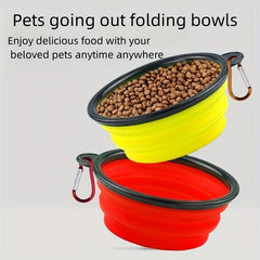 Collapsible Dog Travel Bowl Silicone Portable Dog Food Bowl Water Bowl