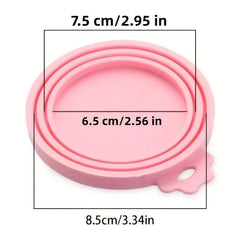 Silicone Pet Food Can Cover Reusable Lid Seal for Dog and Cat Storage