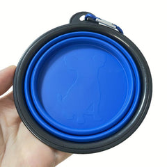 Portable Folding Dog Bowl for Outdoor Travel - Pet Water and Food Bowl