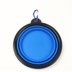 Portable Folding Dog Bowl for Outdoor Travel - Pet Water and Food Bowl