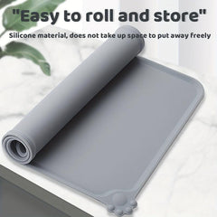 No Spill Dog Feeding Mat Easy Clean Pet Placemat