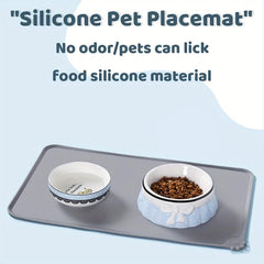 No Spill Dog Feeding Mat Easy Clean Pet Placemat