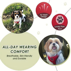 Dog Car Harness Seat Belt Set Adjustable Pet Harnesses With Strap