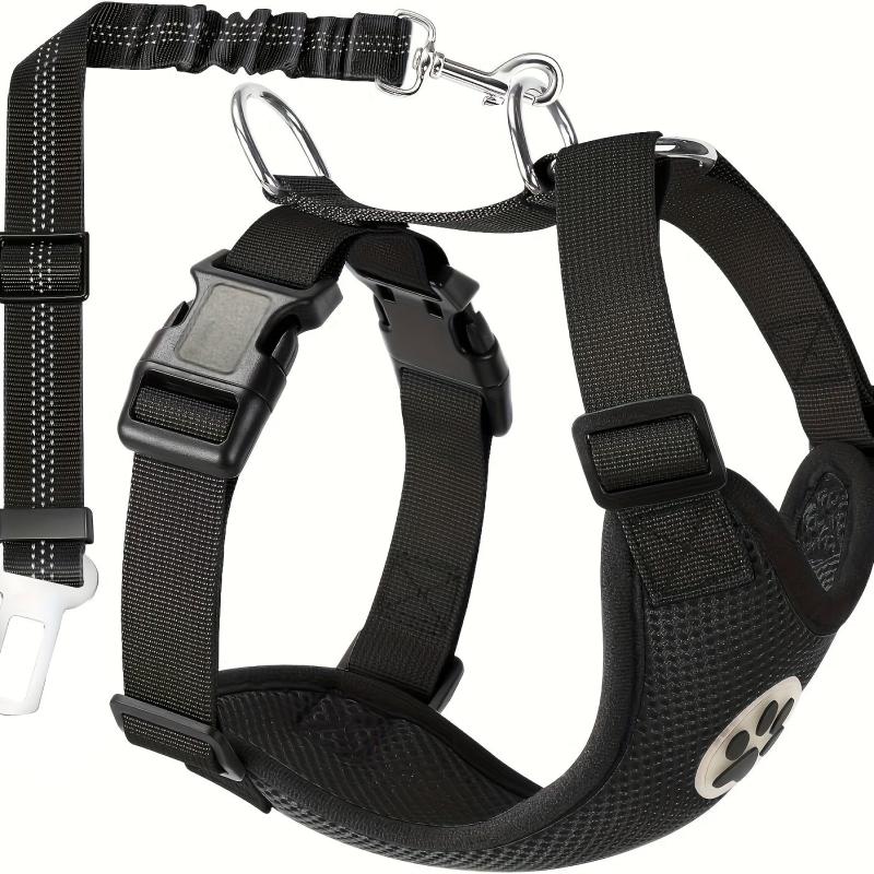 Dog Car Harness Seat Belt Set Adjustable Pet Harnesses With Strap