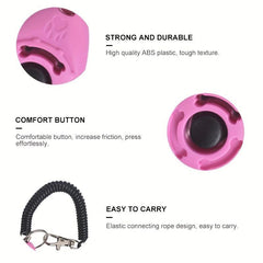 Pet Trainer Puppy Dog Training Clicker Sound Key Chain