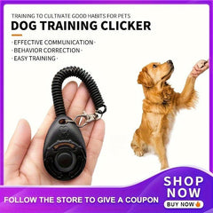 Pet Trainer Puppy Dog Training Clicker Sound Key Chain
