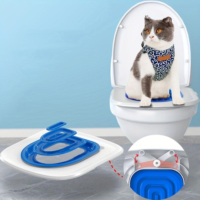 Potty Train Your Cat with this Toilet Training System