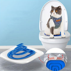 Potty Train Your Cat with this Toilet Training System